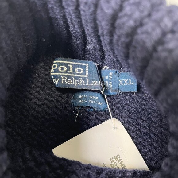 Vintage Polo Ralph Lauren Turtleneck Knit Sweater XXL - Picture 6 of 8